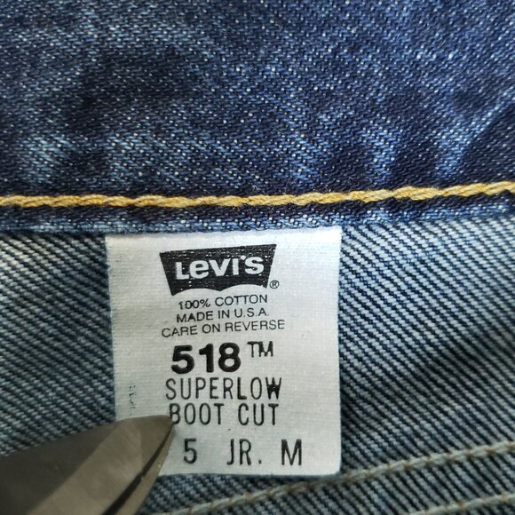 Levi's Womens Vintage USA Y2K 90s Superlow Boot Cut Jeans 29x31 Medium/Dark Wash - Picture 7 of 9